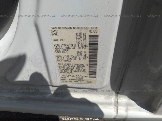 Photo 8 VIN: 1N6BF0LYXLN805405 - NISSAN NV CARGO 