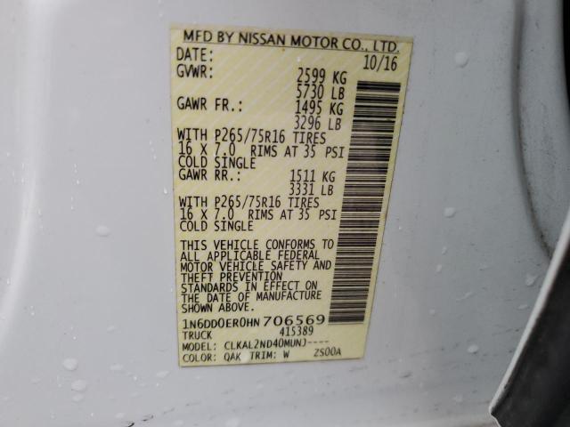 Photo 11 VIN: 1N6DD0ER0HN706569 - NISSAN FRONTIER 