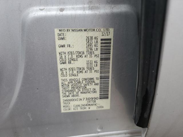 Photo 11 VIN: 1N6DD0EV2JN730990 - NISSAN FRONTIER 