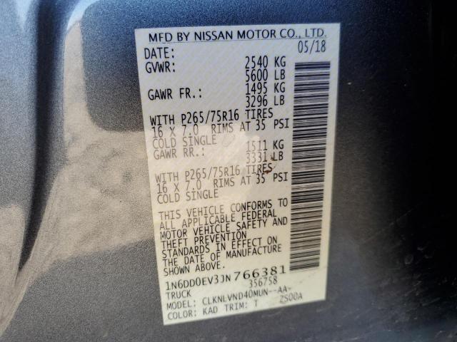 Photo 11 VIN: 1N6DD0EV3JN766381 - NISSAN FRONTIER 