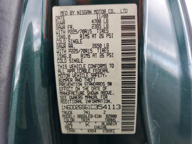 Photo 12 VIN: 1N6DD26S61C354113 - NISSAN FRONTIER 