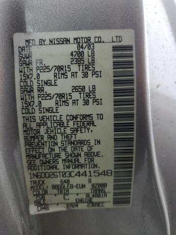 Photo 12 VIN: 1N6DD26T03C441548 - NISSAN FRONTIER 