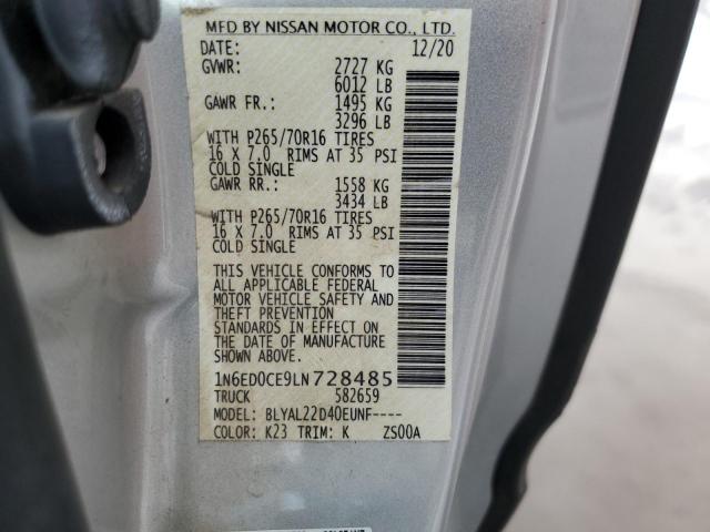 Photo 12 VIN: 1N6ED0CE9LN728485 - NISSAN FRONTIER S 