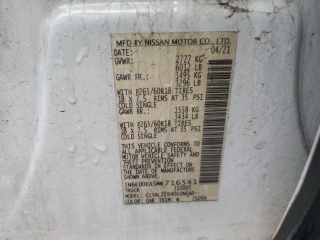 Photo 11 VIN: 1N6ED0EA5MN716541 - NISSAN FRONTIER 