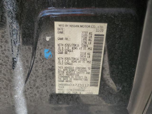 Photo 11 VIN: 1N6ED0EA7LN725112 - NISSAN FRONTIER S 