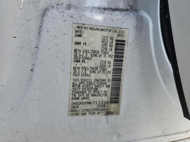 Photo 11 VIN: 1N6ED0EB9MN713330 - NISSAN FRONTIER S 