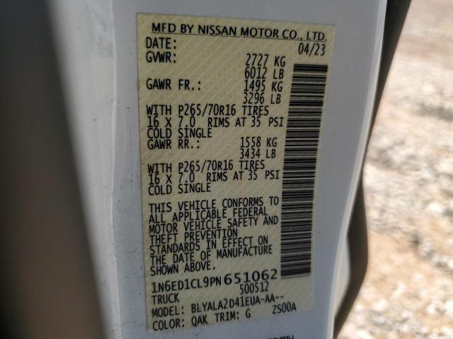 Photo 11 VIN: 1N6ED1CL9PN651062 - NISSAN FRONTIER S 