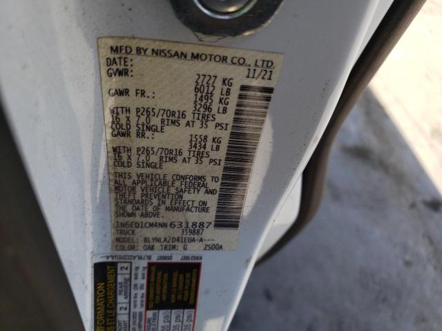 Photo 11 VIN: 1N6ED1CM4NN631887 - NISSAN FRONTIER 