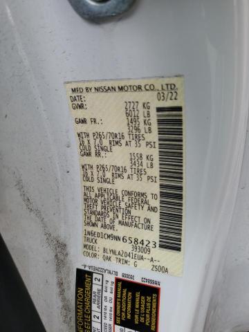 Photo 11 VIN: 1N6ED1CM9NN658423 - NISSAN FRONTIER S 