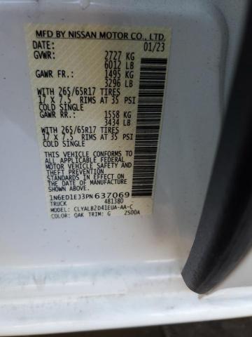 Photo 11 VIN: 1N6ED1EJ3PN637069 - NISSAN FRONTIER 