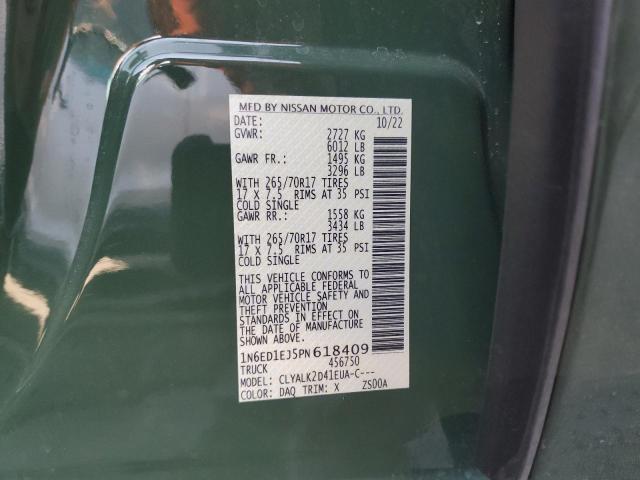 Photo 12 VIN: 1N6ED1EJ5PN618409 - NISSAN FRONTIER S 