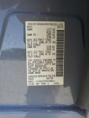 Photo 11 VIN: 1N6ED1EJ8PN647628 - NISSAN FRONTIER S 