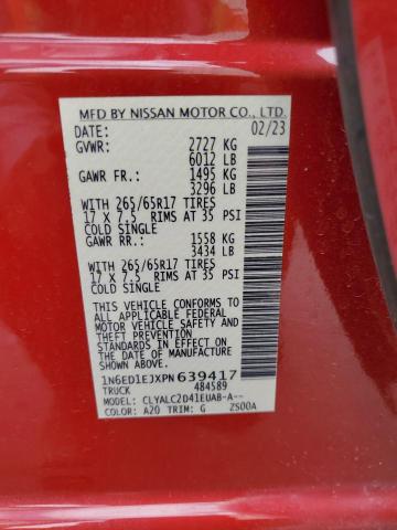 Photo 11 VIN: 1N6ED1EJXPN639417 - NISSAN FRONTIER S 