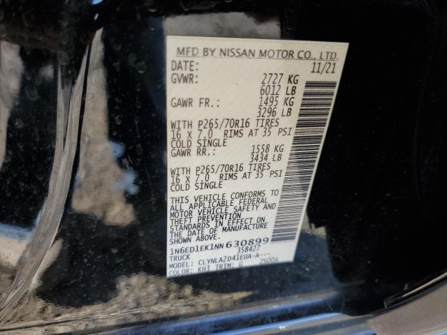 Photo 11 VIN: 1N6ED1EK1NN630899 - NISSAN FRONTIER S 