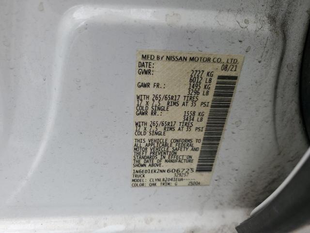 Photo 12 VIN: 1N6ED1EK2NN606725 - NISSAN FRONTIER S 