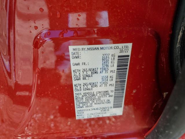 Photo 11 VIN: 1N6ED1EK2PN620059 - NISSAN FRONTIER S 