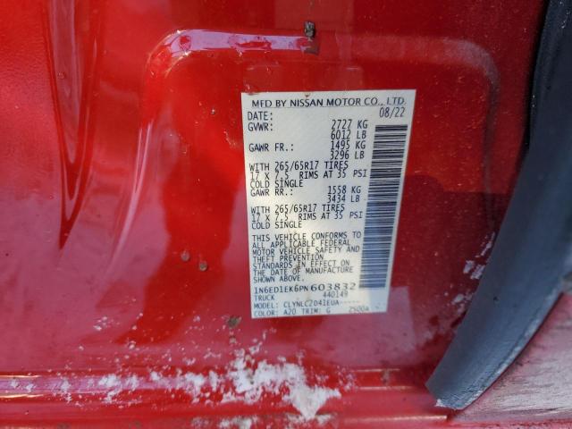 Photo 11 VIN: 1N6ED1EK6PN603832 - NISSAN FRONTIER 