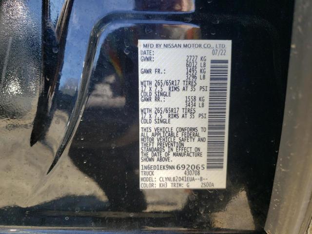 Photo 11 VIN: 1N6ED1EK9NN692065 - NISSAN FRONTIER S 