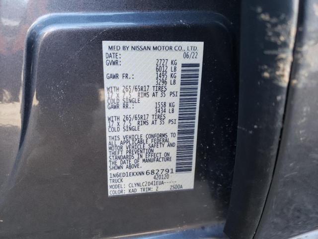 Photo 11 VIN: 1N6ED1EKXNN682791 - NISSAN FRONTIER S 