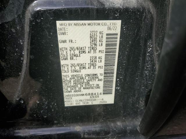Photo 11 VIN: 1N6ED1EKXNN688414 - NISSAN FRONTIER S 