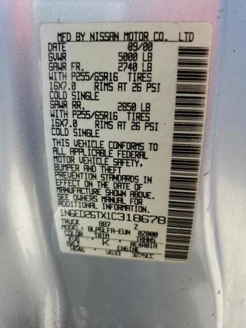 Photo 11 VIN: 1N6ED26TX1C318678 - NISSAN FRONTIER K 