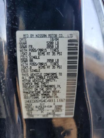 Photo 12 VIN: 1N6ED26Y64C481182 - NISSAN FRONTIER 