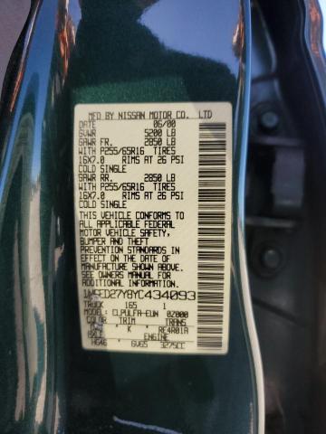 Photo 11 VIN: 1N6ED27Y8YC434093 - NISSAN FRONTIER C 