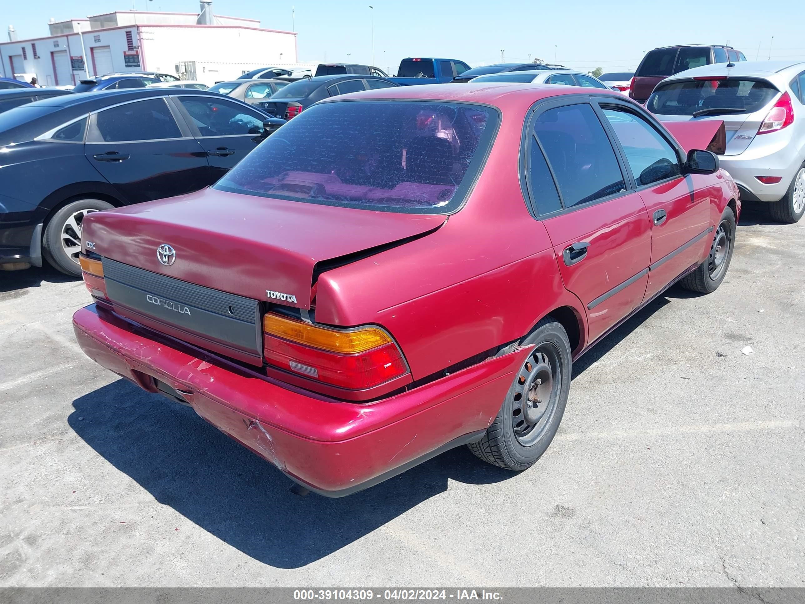 Photo 3 VIN: 1NXAE09B6SZ334390 - TOYOTA COROLLA 