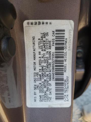 Photo 11 VIN: 1NXAE09B8SZ273351 - TOYOTA COROLLA 