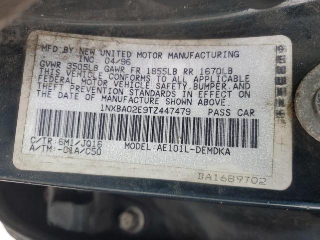 Photo 11 VIN: 1NXBA02E9TZ447479 - TOYOTA COROLLA 