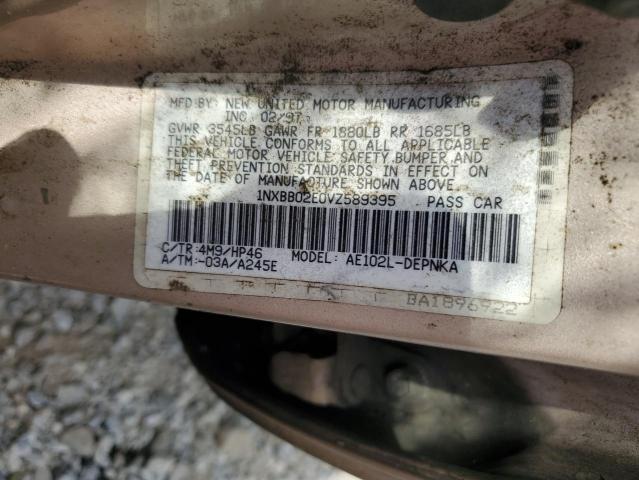 Photo 11 VIN: 1NXBB02E0VZ589395 - TOYOTA COROLLA DX 