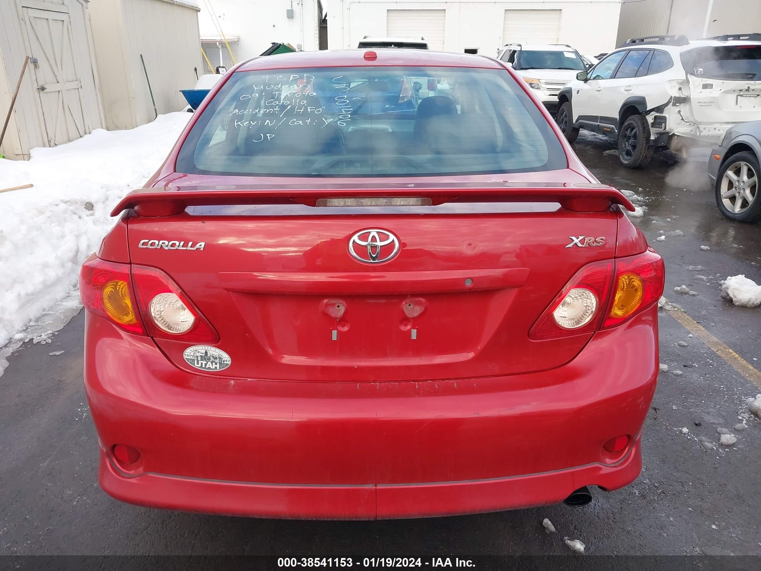 Photo 15 VIN: 1NXBE40E09Z001406 - TOYOTA COROLLA 