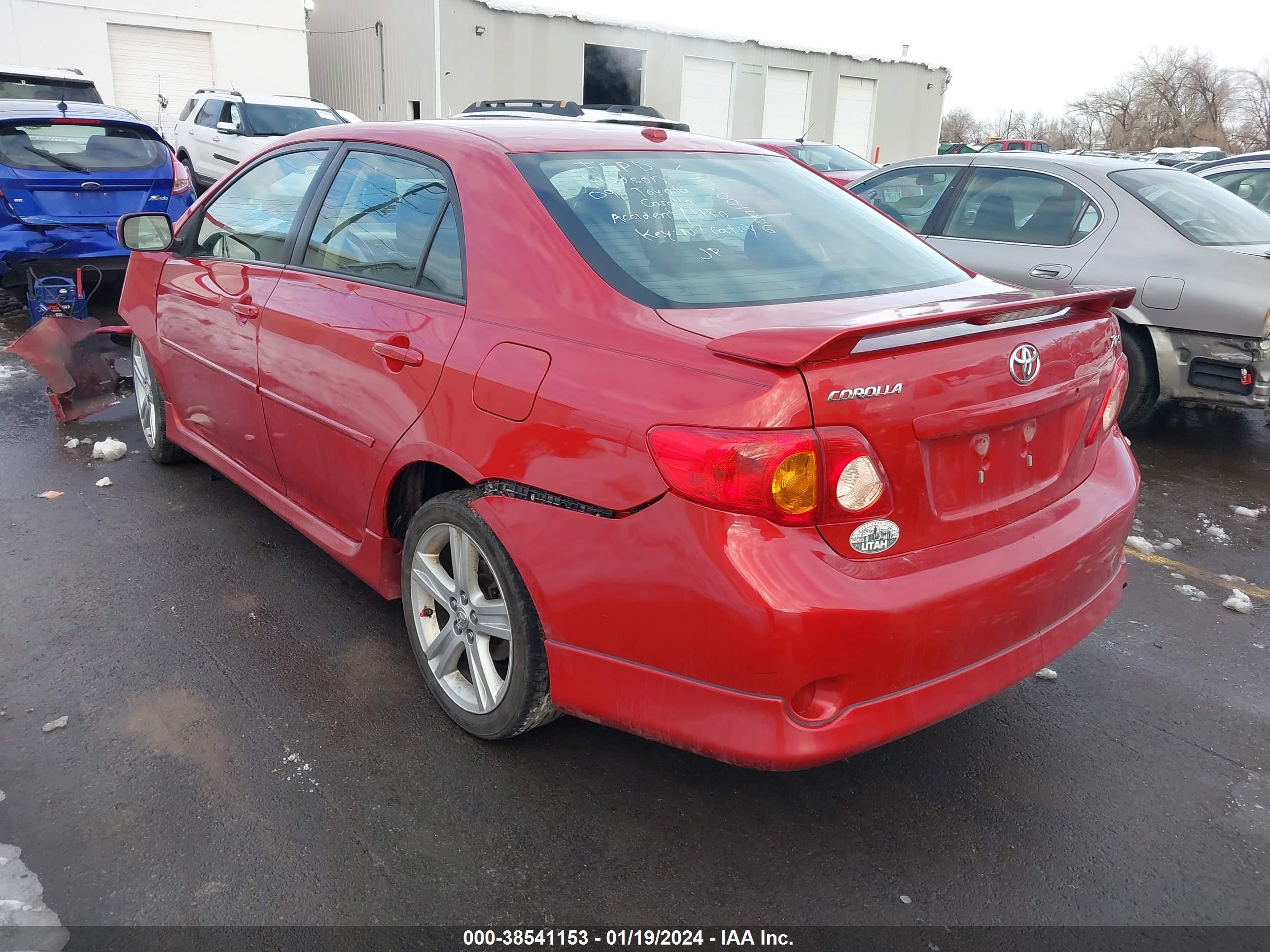 Photo 2 VIN: 1NXBE40E09Z001406 - TOYOTA COROLLA 