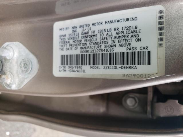 Photo 9 VIN: 1NXBR12E12Z641016 - TOYOTA COROLLA 