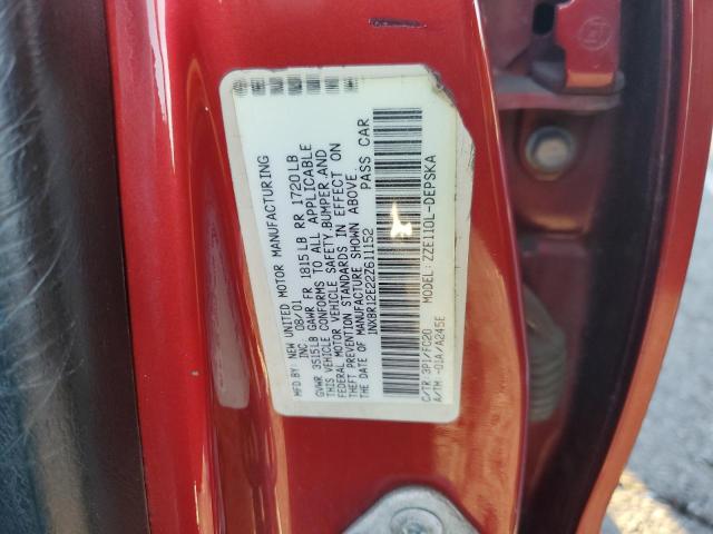 Photo 11 VIN: 1NXBR12E22Z611152 - TOYOTA COROLLA 