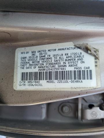 Photo 11 VIN: 1NXBR12E42Z597481 - TOYOTA COROLLA 