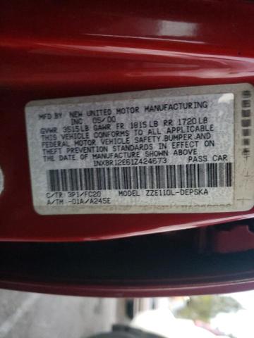 Photo 11 VIN: 1NXBR12E61Z424673 - TOYOTA COROLLA 