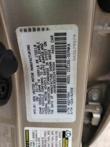 Photo 11 VIN: 1NXBR30E05Z476594 - TOYOTA COROLLA 