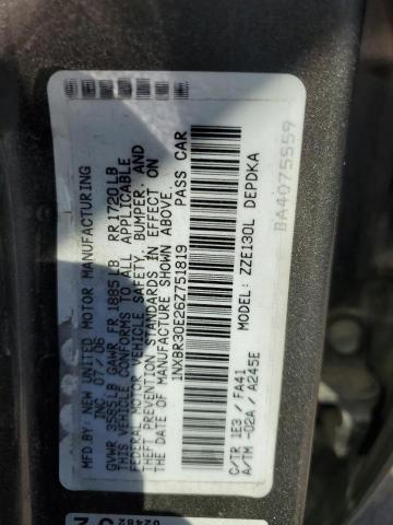 Photo 11 VIN: 1NXBR30E26Z751819 - TOYOTA COROLLA CE 