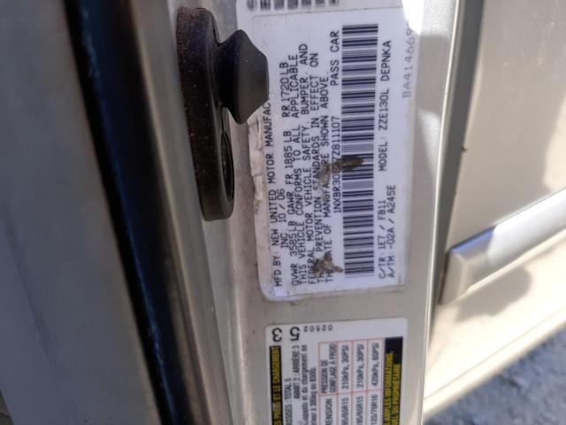 Photo 12 VIN: 1NXBR30E37Z811107 - TOYOTA COROLLA 