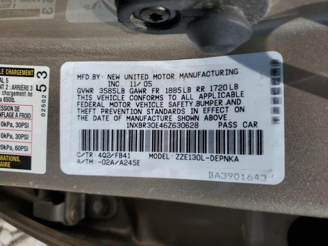 Photo 11 VIN: 1NXBR30E46Z630628 - TOYOTA COROLLA 