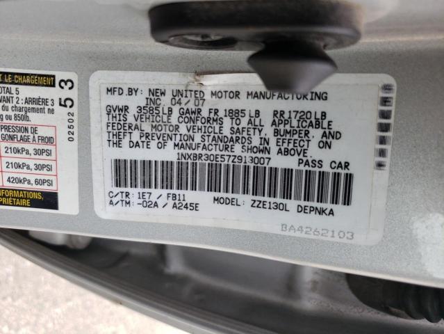 Photo 11 VIN: 1NXBR30E57Z913007 - TOYOTA COROLLA 