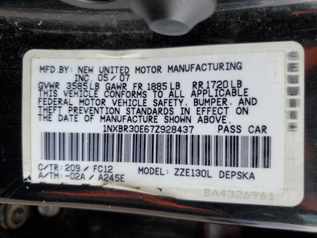 Photo 11 VIN: 1NXBR30E67Z928437 - TOYOTA COROLLA 