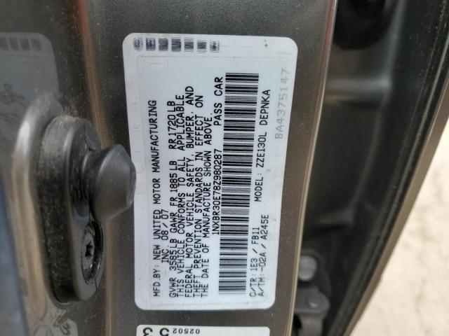 Photo 12 VIN: 1NXBR30E78Z980287 - TOYOTA COROLLA 