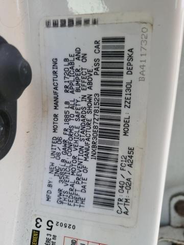 Photo 11 VIN: 1NXBR30E87Z781523 - TOYOTA COROLLA CE 