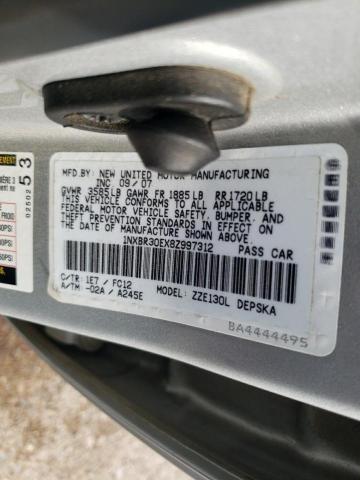 Photo 11 VIN: 1NXBR30EX8Z997312 - TOYOTA COROLLA CE 