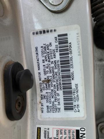 Photo 11 VIN: 1NXBR32E04Z328876 - TOYOTA COROLLA CE 