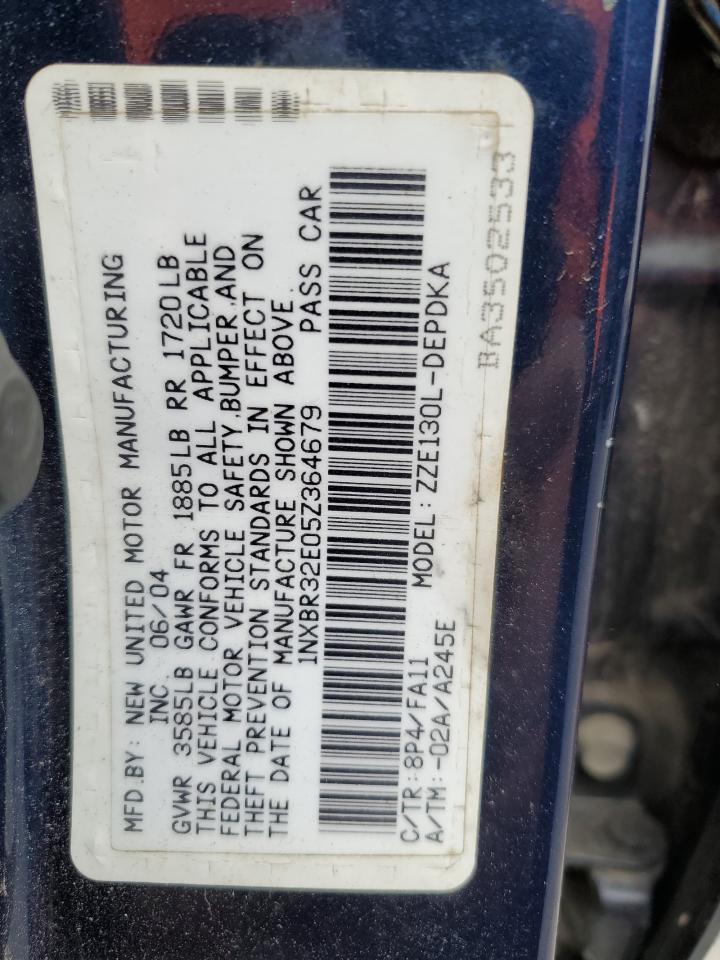 Photo 11 VIN: 1NXBR32E05Z364679 - TOYOTA COROLLA 