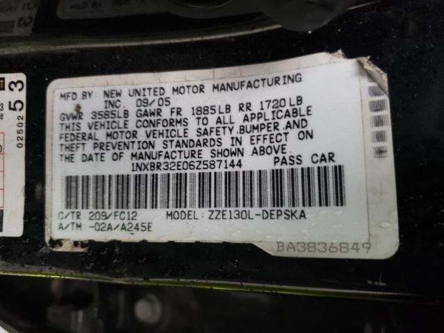 Photo 11 VIN: 1NXBR32E06Z587144 - TOYOTA COROLLA 