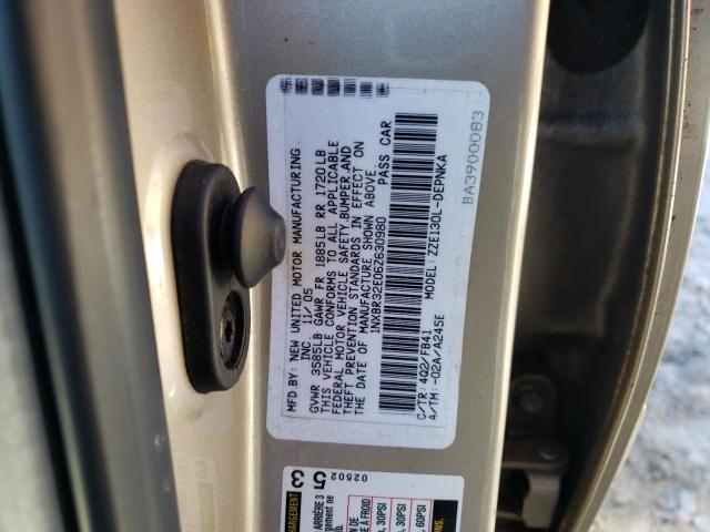 Photo 11 VIN: 1NXBR32E06Z630980 - TOYOTA COROLLA 